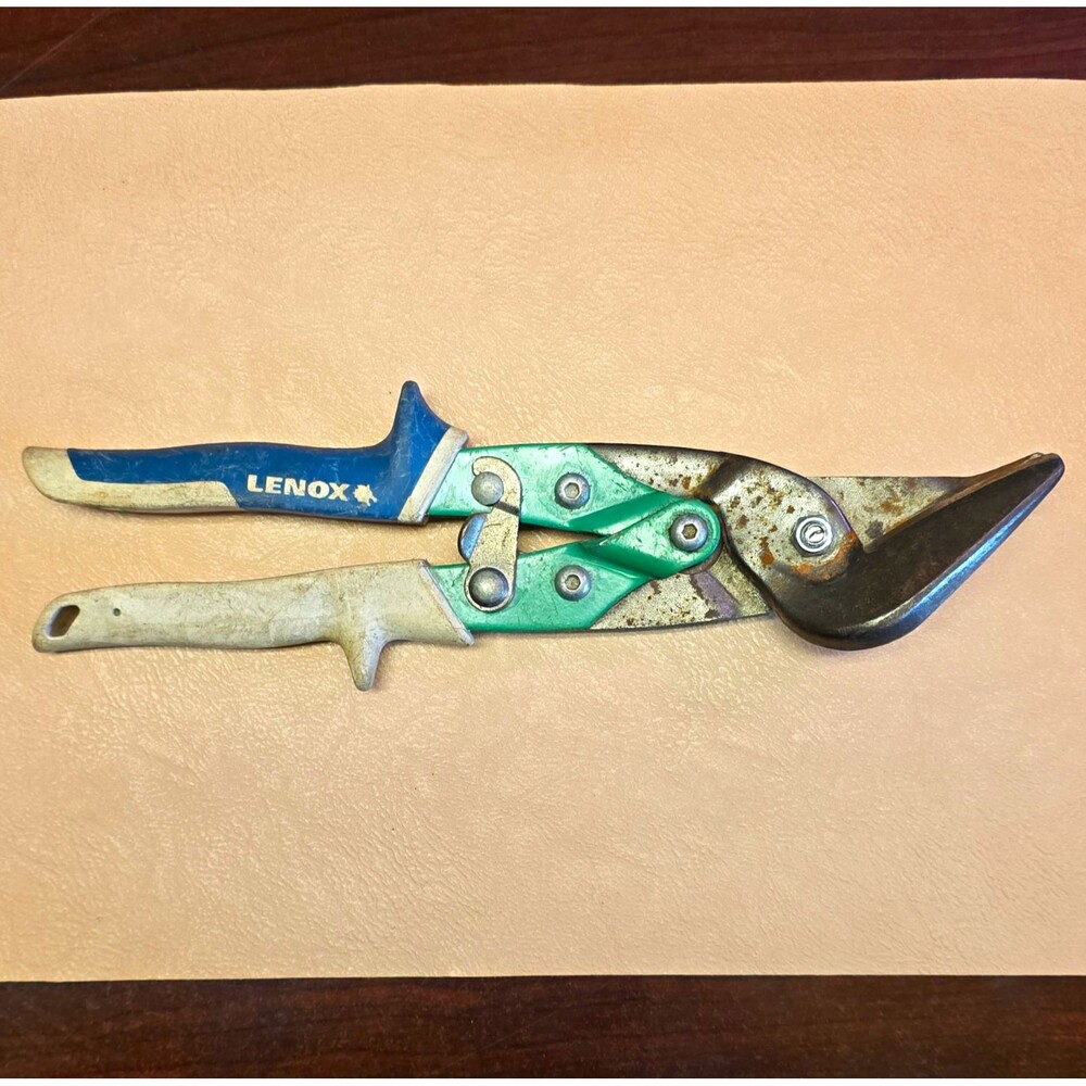 Lenox Utility Snips Steel Blade 1/2 in Blue/Green Handles MPN 22101